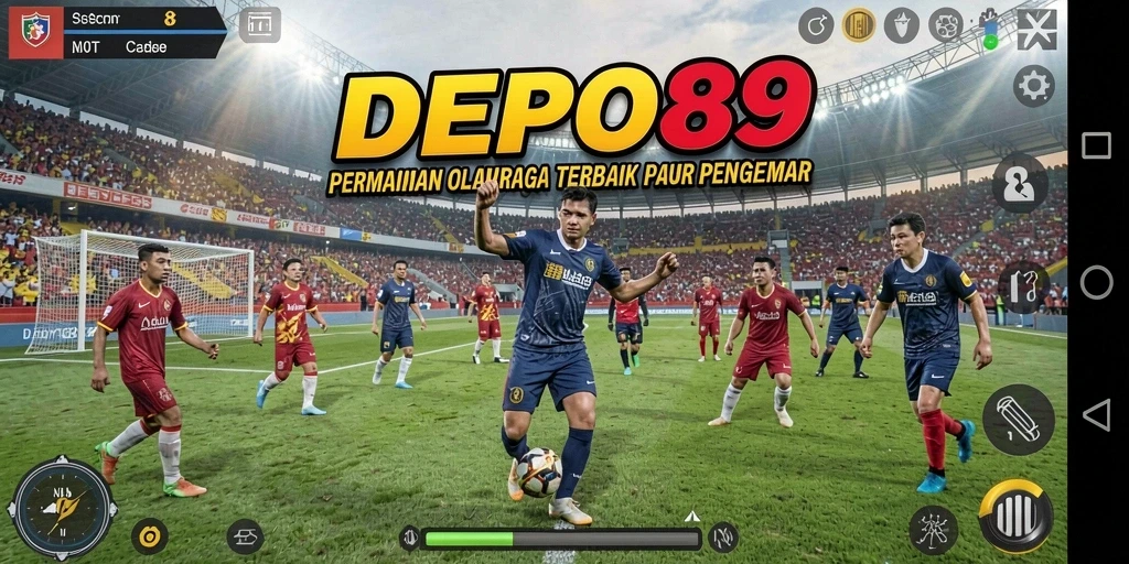Tampilan seru gameplay DEPO89 dengan aksi olahraga yang mendebarkan.