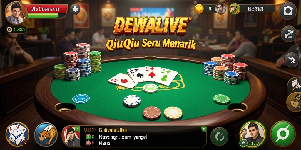Screenshot gameplay QiuQiu di DEWALIVE yang seru dan menantang.