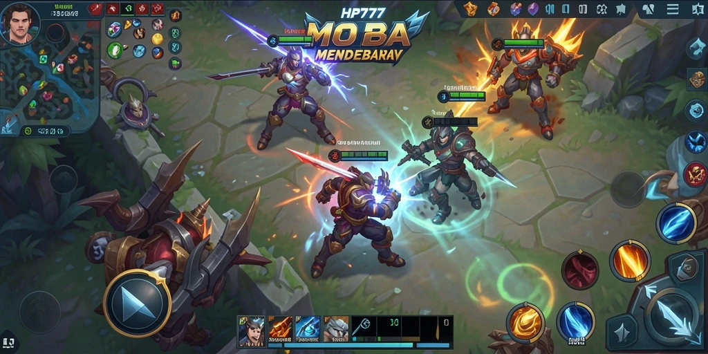 Tangkapan layar gameplay seru di HP777.