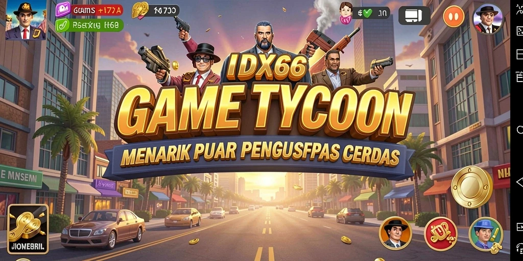 Screenshot IDX66 menampilkan keseruan gameplay Tycoon yang kompetitif.
