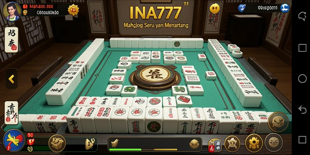 Tampilan gameplay Mahjong yang seru dan menarik