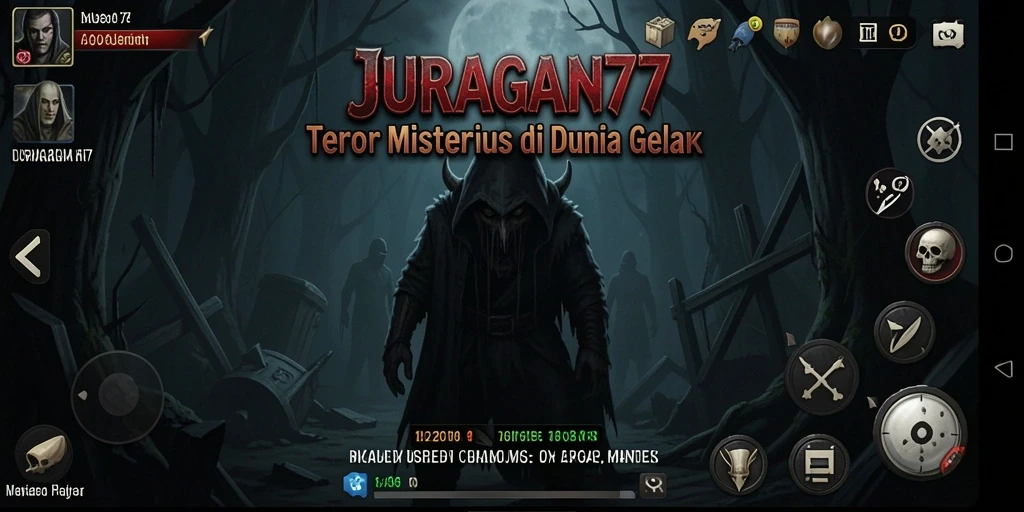 Screenshot utama menggambarkan suasana mencekam dalam dunia <strong>JURAGAN77</strong>.