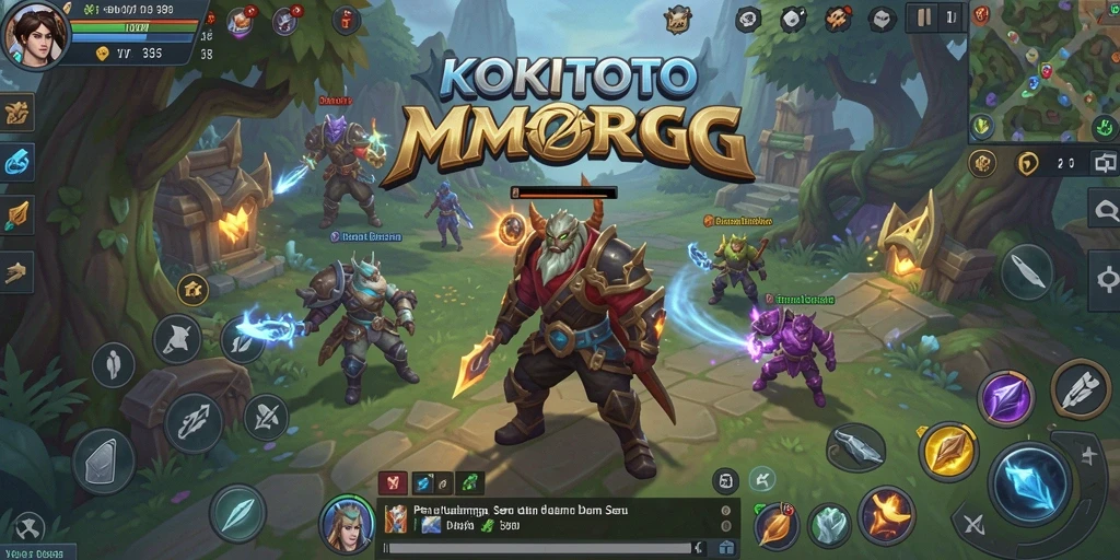 Tampilan menarik dari gameplay <strong>KOKITOTO</strong>, menunjukkan pertempuran yang epik.