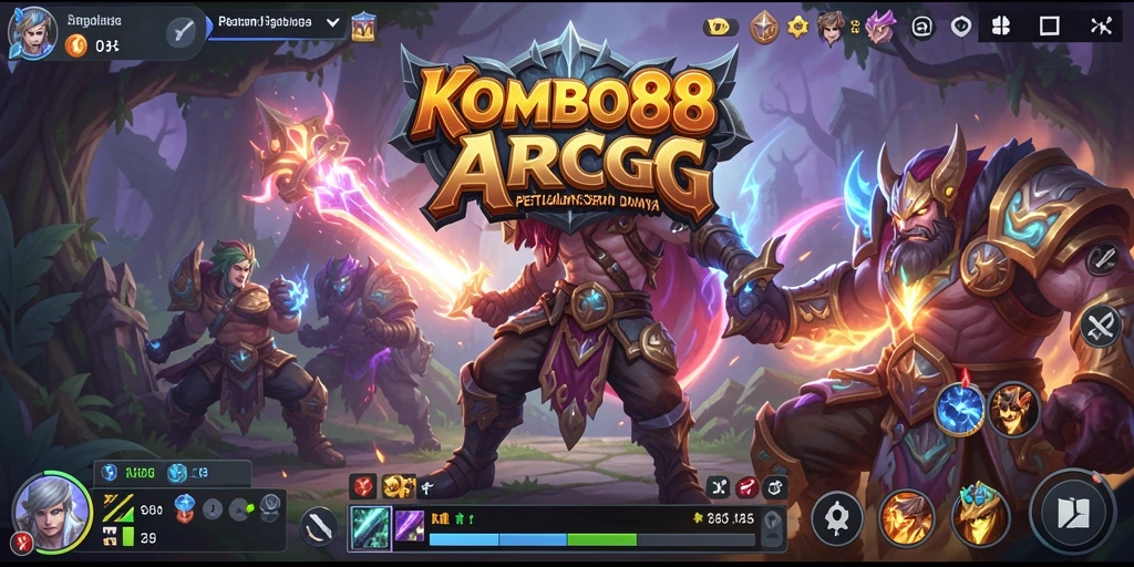 Tampilan gameplay seru dari KOMBO88 dengan aksi ARPG yang mendebarkan.