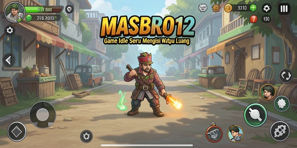 Tampilan gameplay Idle menarik dari MASBRO12 yang membuat ketagihan.