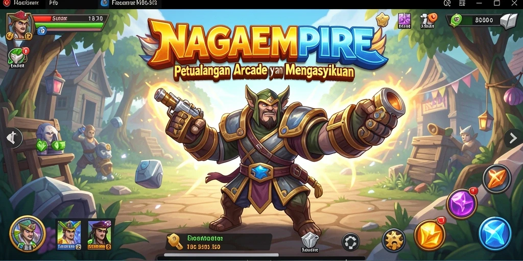 Screenshot menampilkan momen seru gameplay NAGAEMPIRE.