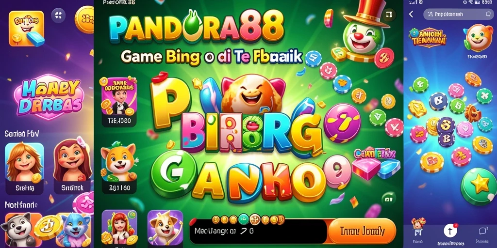 Tampilan gameplay Bingo yang seru dan penuh warna di PANDORA88.