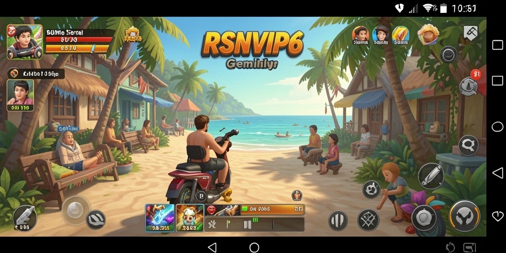 Tampilan gameplay RSNVIP6 yang penuh warna dan interaktif.