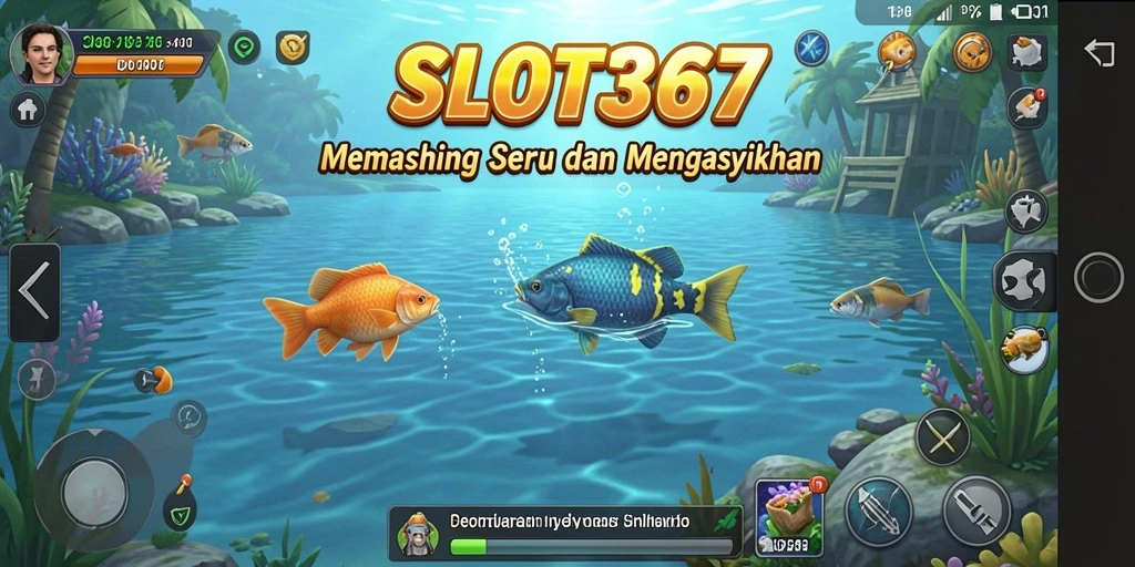 Tampilan gameplay SLOT367 yang menarik saat menangkap ikan.