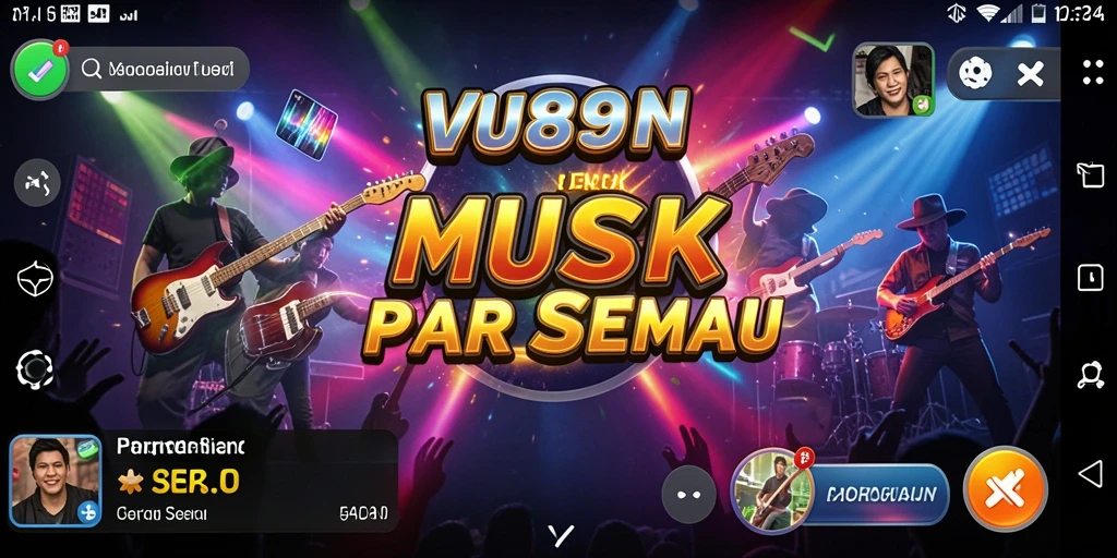 Tampilan menarik dari gameplay V89 dengan antarmuka warna-warni.